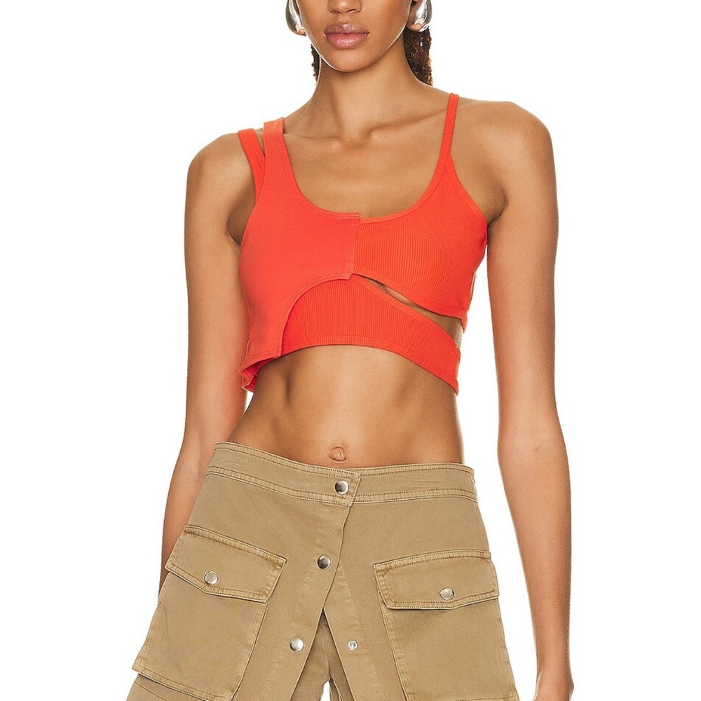 RTA Dark Orange Sleeveless Women's Top